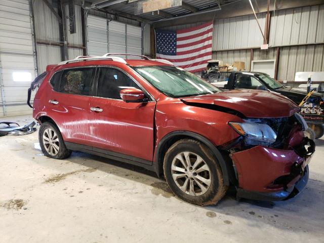 KNMAT2MT8FP581128 - 2015 NISSAN ROGUE S MAROON photo 4