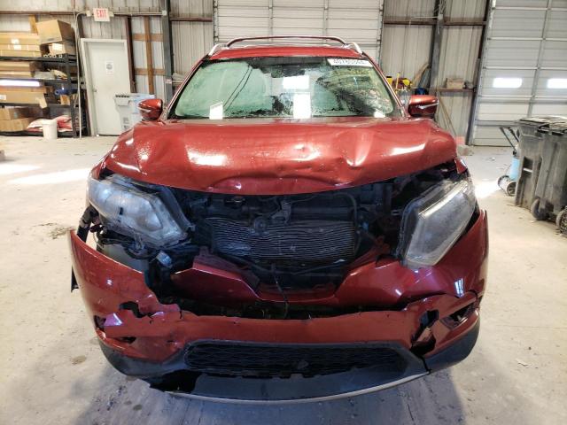 KNMAT2MT8FP581128 - 2015 NISSAN ROGUE S MAROON photo 5