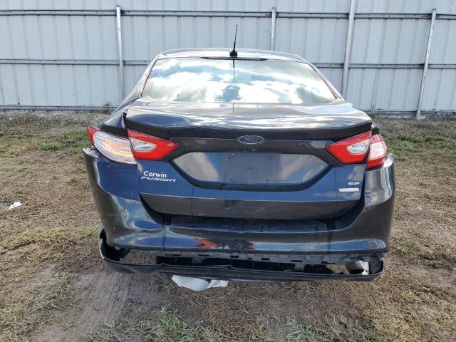 3FA6P0HD1GR328556 - 2016 FORD FUSION SE BLUE photo 6