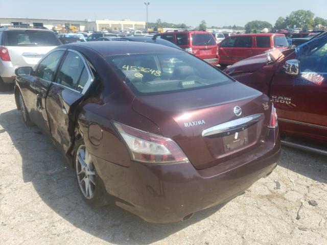 1N4AA5AP5EC453648 - 2014 NISSAN MAXIMA S BURGUNDY photo 3