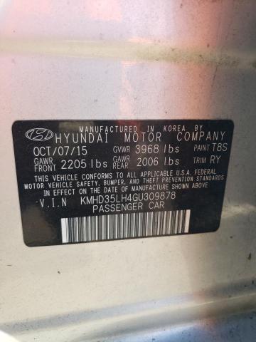 KMHD35LH4GU309878 - 2016 HYUNDAI ELANTRA GT SILVER photo 13