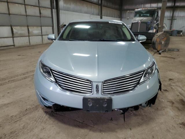 3LN6L2LU9ER822973 - 2014 LINCOLN MKZ HYBRID BLUE photo 5