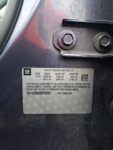 1G11C5SA5DF228201 - 2013 CHEVROLET MALIBU 1LT 蓝色 照片 12