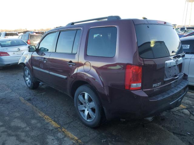 5FNYF4H96EB005112 - 2014 HONDA PILOT TOURING MAROON photo 2