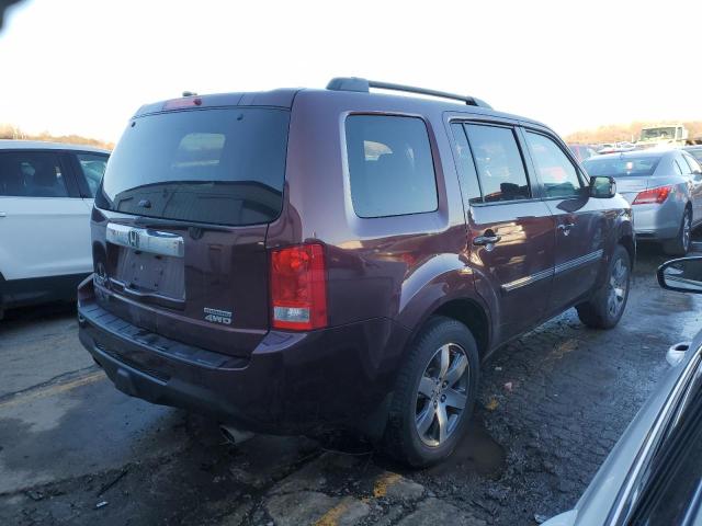 5FNYF4H96EB005112 - 2014 HONDA PILOT TOURING MAROON photo 3