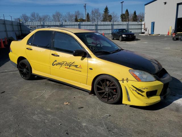 JA3AJ66F04U016700 - 2004 MITSUBISHI LANCER RALLIART YELLOW photo 4