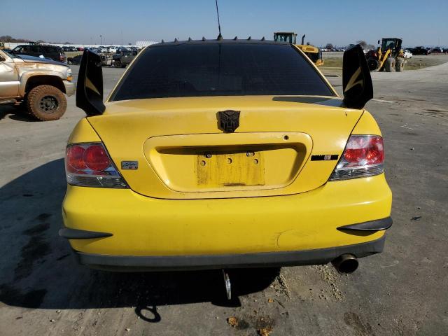 JA3AJ66F04U016700 - 2004 MITSUBISHI LANCER RALLIART YELLOW photo 6