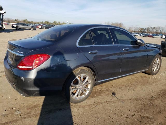 55SWF4KB0FU080505 - 2015 MERCEDES-BENZ C 300 4MATIC GRAY photo 3