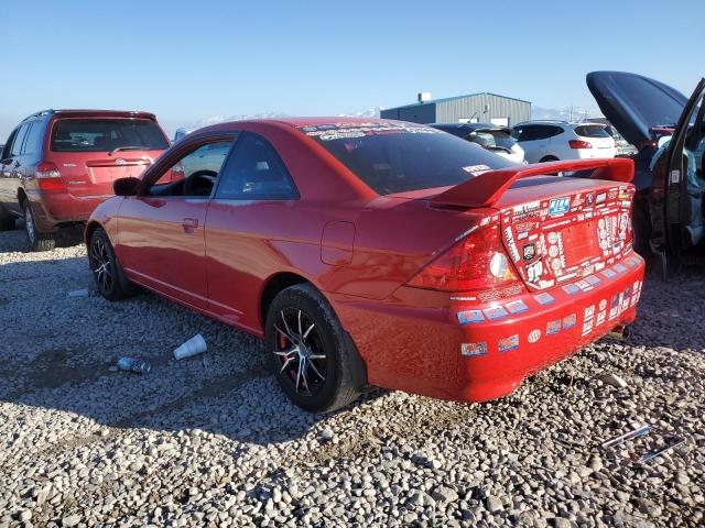 1HGEM229X5L042880 - 2005 HONDA CIVIC EX RED photo 2