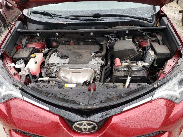 2T3WFREV6JW436236 - 2018 TOYOTA RAV4 ADVENTURE BURGUNDY photo 12