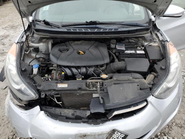 5NPDH4AE7CH111812 - 2012 HYUNDAI ELANTRA GLS SILVER photo 11