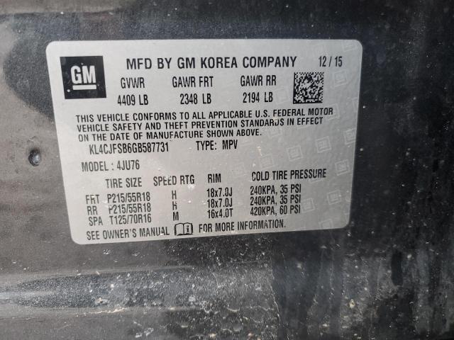 KL4CJFSB6GB587731 - 2016 BUICK ENCORE CONVENIENCE 黑色 照片 13