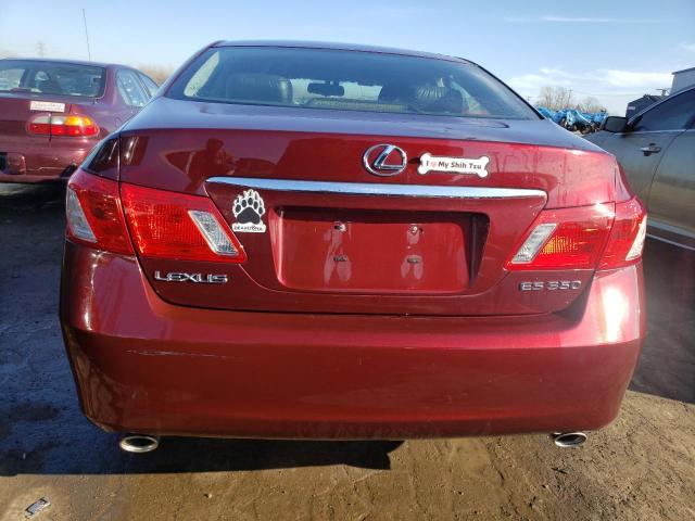 JTHBJ46G472012232 - 2007 LEXUS ES 350 BURGUNDY photo 6