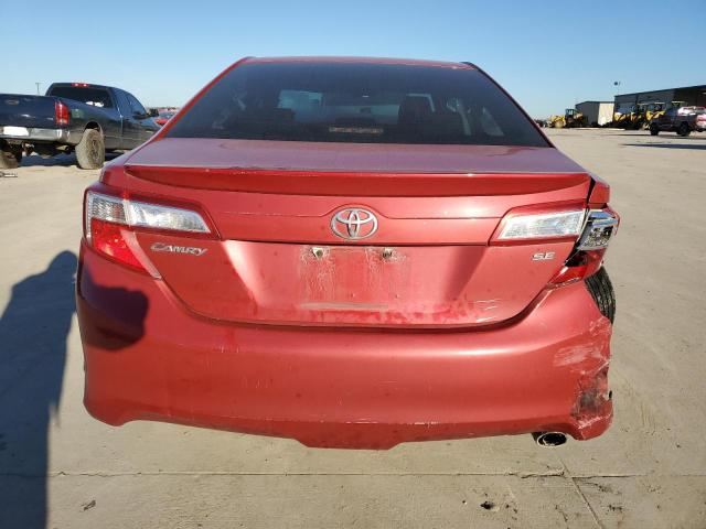 4T1BF1FK4CU549957 - 2012 TOYOTA CAMRY BASE RED photo 6