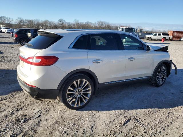 2LMTJ6LR5GBL72661 - 2016 LINCOLN MKX RESERVE WHITE photo 3