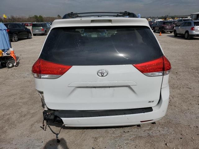 5TDYK3DC2ES425226 - 2014 TOYOTA SIENNA XLE WHITE photo 6