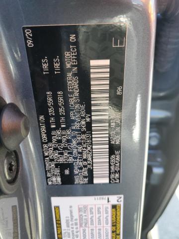 JTJSARBZ2M2181311 - 2021 LEXUS NX 300 BASE Grafitowy zdjęcie 13