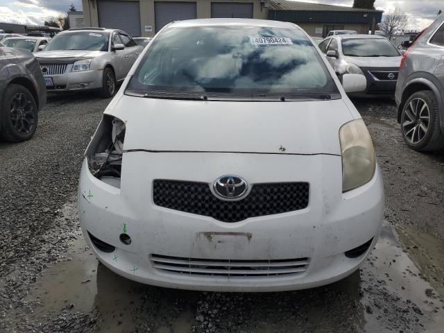 JTDJT923275118636 - 2007 TOYOTA YARIS WHITE photo 5