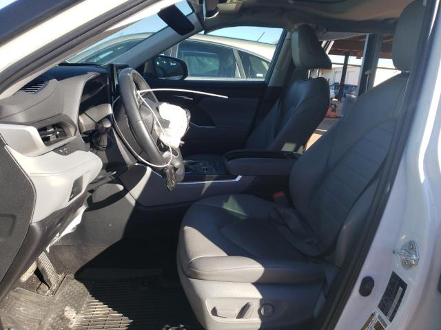 5TDGZRBH3NS589223 - 2022 TOYOTA HIGHLANDER XLE WHITE photo 7