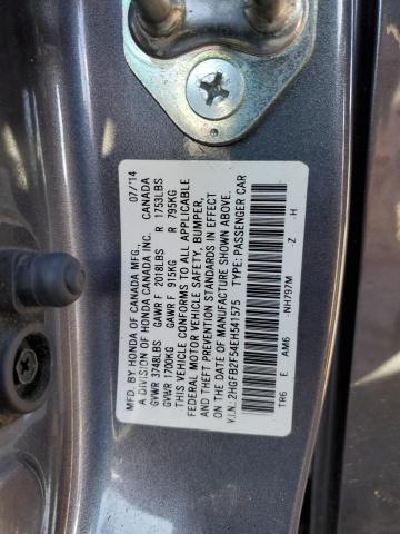 2HGFB2F54EH541575 - 2014 HONDA CIVIC LX GRAY photo 13