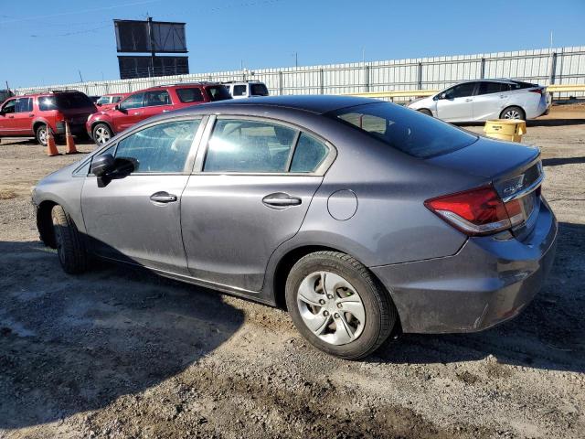 2HGFB2F54EH541575 - 2014 HONDA CIVIC LX GRAY photo 2