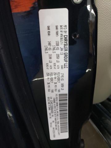 2C4RC1CG9DR649269 - 2013 CHRYSLER TOWN & COU TOURING L BLACK photo 12