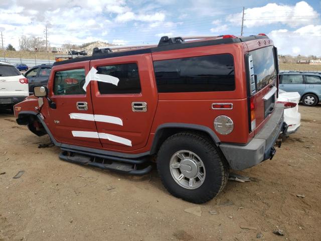 5GRGN23U54H104628 - 2004 HUMMER H2 RED photo 2