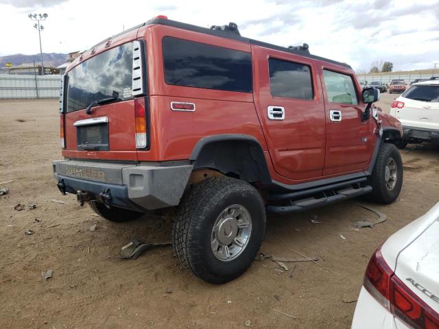 5GRGN23U54H104628 - 2004 HUMMER H2 RED photo 3