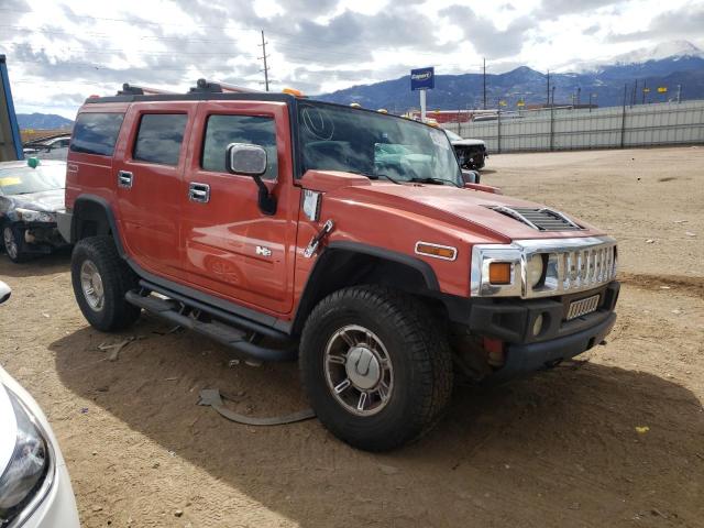 5GRGN23U54H104628 - 2004 HUMMER H2 RED photo 4