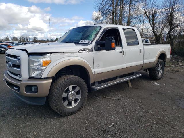 1FT8W3BT4CEA70537 - 2012 FORD F350 SUPER DUTY WHITE photo 1