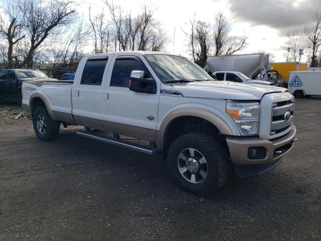 1FT8W3BT4CEA70537 - 2012 FORD F350 SUPER DUTY WHITE photo 4