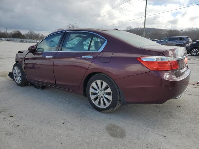 1HGCR2F85DA182517 - 2013 HONDA ACCORD EXL MAROON photo 2