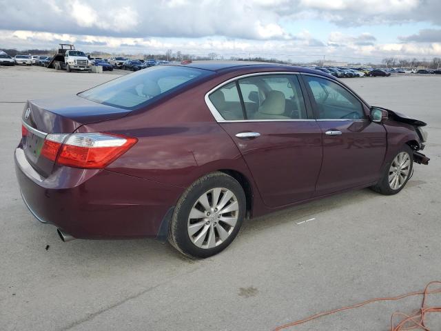 1HGCR2F85DA182517 - 2013 HONDA ACCORD EXL MAROON photo 3