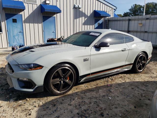 1FA6P8R03M5550749 - 2021 FORD MUSTANG MA GRAY photo 1