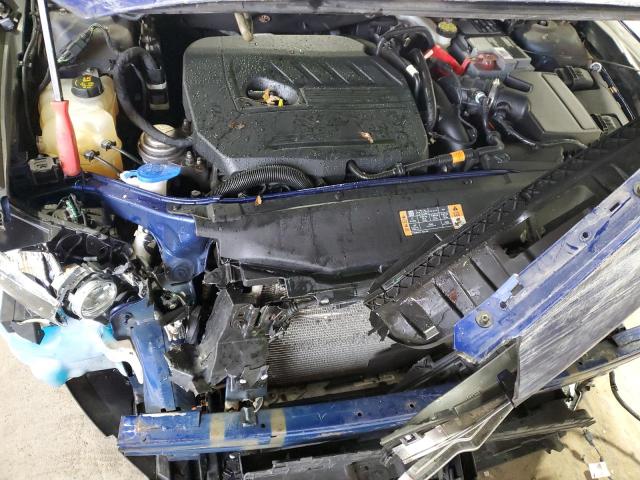 3FA6P0HD7ER111266 - 2014 FORD FUSION SE BLUE photo 11