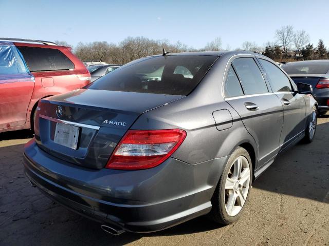 WDDGF8BB4AR131039 - 2010 MERCEDES-BENZ C 300 4MATIC GRAY photo 3