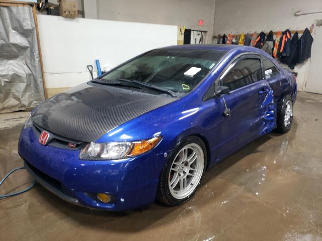 2HGFG21527H706793 - 2007 HONDA CIVIC SI BLUE photo 1