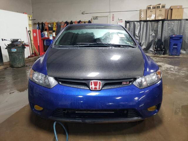 2HGFG21527H706793 - 2007 HONDA CIVIC SI BLUE photo 5