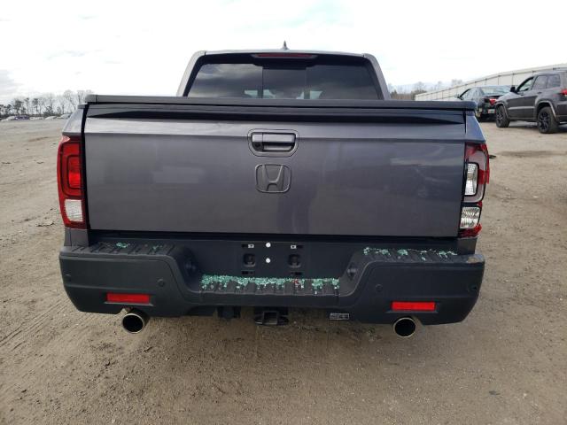 5FPYK3F7XNB001823 - 2022 HONDA RIDGELINE RTL GRAY photo 6