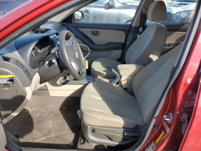 KMHDU4AD9AU110002 - 2010 HYUNDAI ELANTRA BLUE RED photo 7