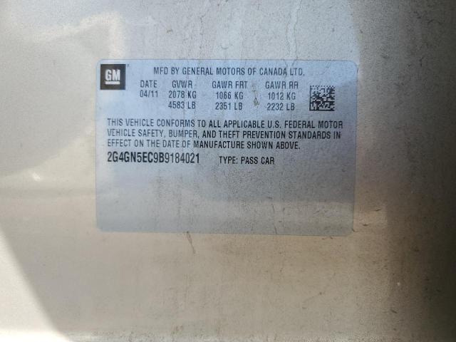 2G4GN5EC9B9184021 - 2011 BUICK REGAL 棕色 照片 13