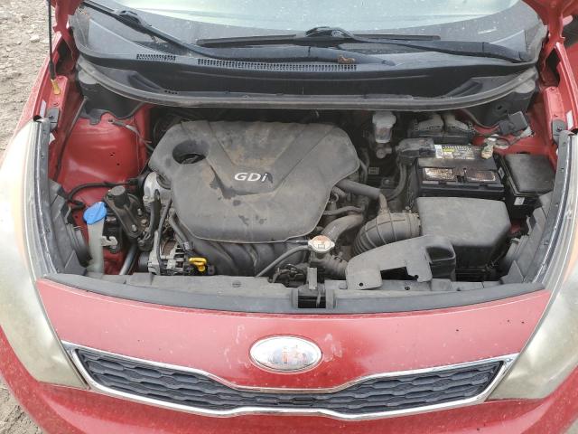 KNADN5A39D6216583 - 2013 KIA RIO EX RED photo 11