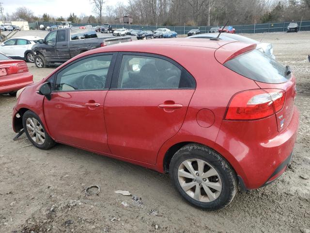 KNADN5A39D6216583 - 2013 KIA RIO EX RED photo 2