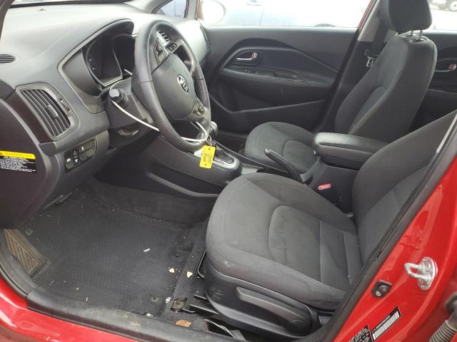 KNADN5A39D6216583 - 2013 KIA RIO EX RED photo 7