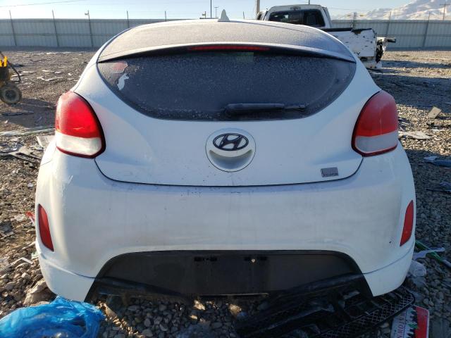 KMHTC6AD2DU134690 - 2013 HYUNDAI VELOSTER WHITE photo 6