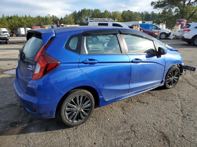 3HGGK5H6XKM733141 - 2019 HONDA FIT SPORT BLUE photo 3