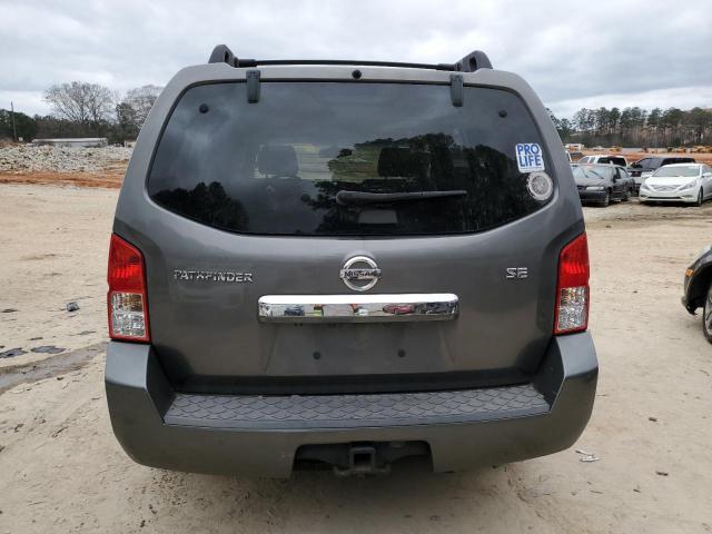 5N1AR18U28C612956 - 2008 NISSAN PATHFINDER S GRAY photo 6