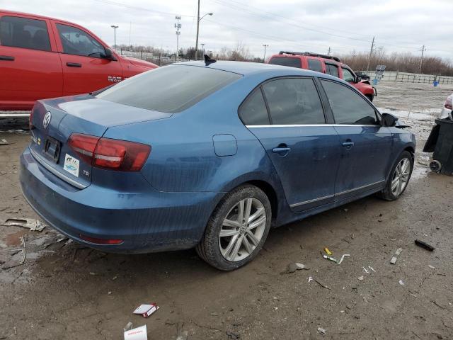 3VWL17AJ7HM303406 - 2017 VOLKSWAGEN JETTA SEL BLUE photo 3