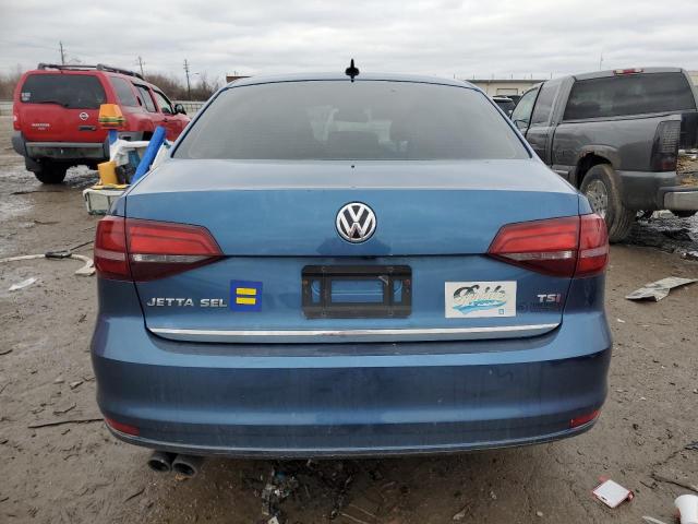 3VWL17AJ7HM303406 - 2017 VOLKSWAGEN JETTA SEL BLUE photo 6