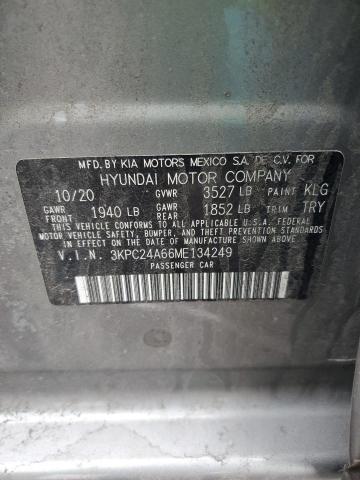 3KPC24A66ME134249 - 2021 HYUNDAI ACCENT SE GRAY photo 12